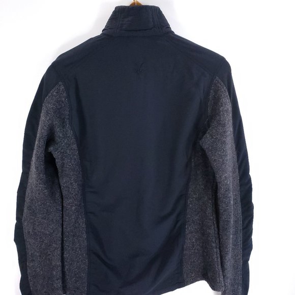 Ibex Jacket Womens Small Climawool Lite Softshell Full Zip Black Gray Wool Blend - Picture 4 of 11